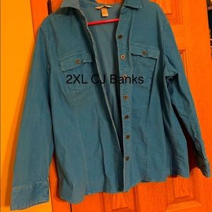 Blue dress jacket - 2XL. Red Winter Jacket 3X